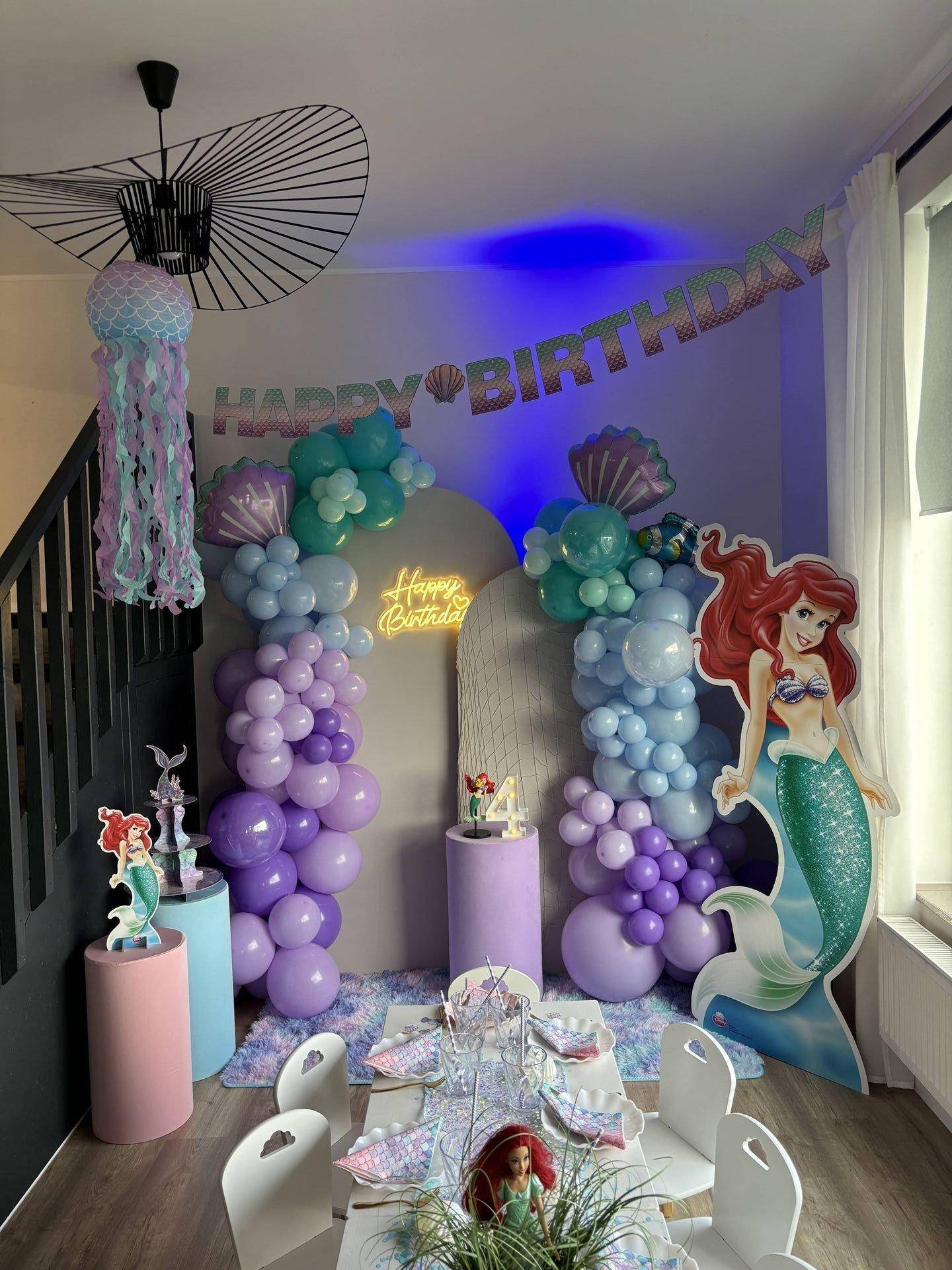 Meerjungfrau Motto-Party mit Ballondekoration